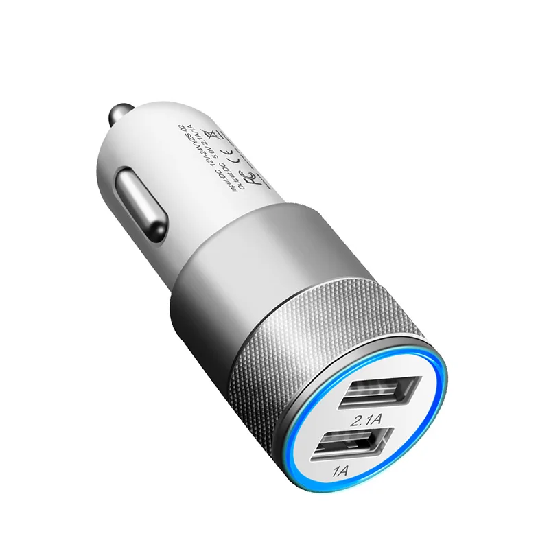 Автомобильное зарядное устройство с двумя USB-портами для быстрой зарядки |