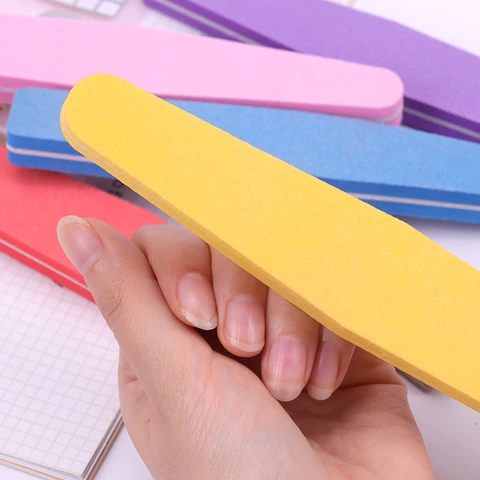 Nail Files For Manicure 100/180 Sponge Sanding Buffer Block Nails File Buffs Buffing Nail Care Tool