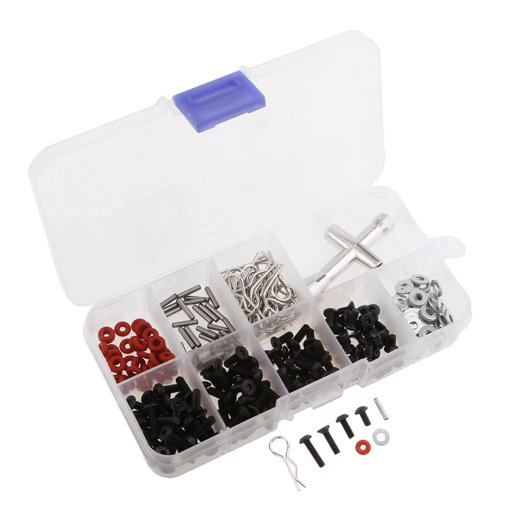 241 in 1 M3 Flat Round Screw Kits in Box for HSP RC Model Car DIY Spare Part