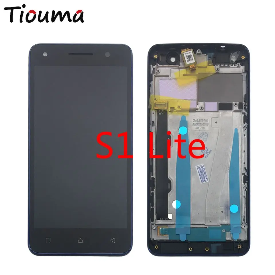 Для Lenovo Vibe S1 Lite ЖК дисплей Дисплей Сенсорный экран планшета Ассамблеи с Рамки 5.0