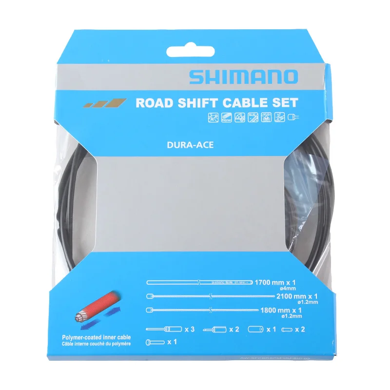 SHIMANO-DURA-ACE-9000-BC-9000-SHIFT-Road-Bike-Bicycle-Derailleur-Cable-Set-With-Outer-and