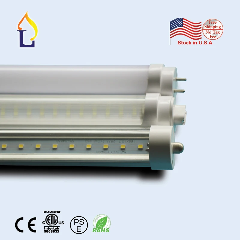 

50 Pack ETL list T8 LED Tube Light 18W-48W 4ft 5ft 6ft 8ft under cabinet lamp without ballast Fluorescent lighting Replacement