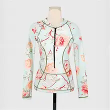 Цельный купальник Длинные рукава купальники женские Белый бикини Surf рубашки спандекс опрометчивого леди купальный костюм