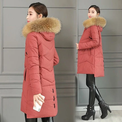 2018 abrigo de invierno para mujer 3XL chaqueta de gran venta larga de fiesta Parka a cuadros para mujer ropa de invierno abrigo con sombrero Vintage|Parkas| - AliExpress