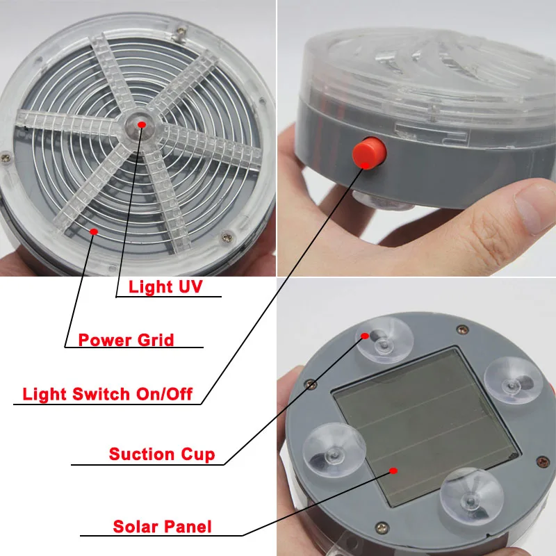 Для использования вне помещений солнечной лампы мухобойка УФ лампа Fly Ловушка для комаров насекомых для внутреннего и наружного спорта Кухня анти москитные