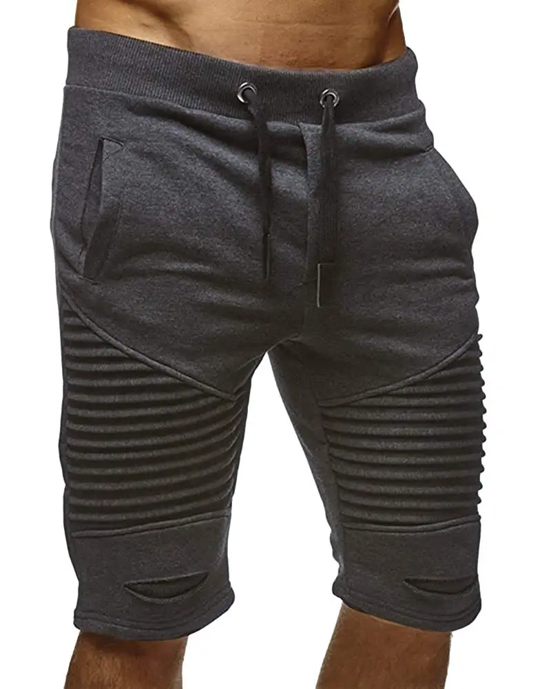 

Mens Fashion Shorts - Shorts Harem Pants Solid Color Shorts for Summer