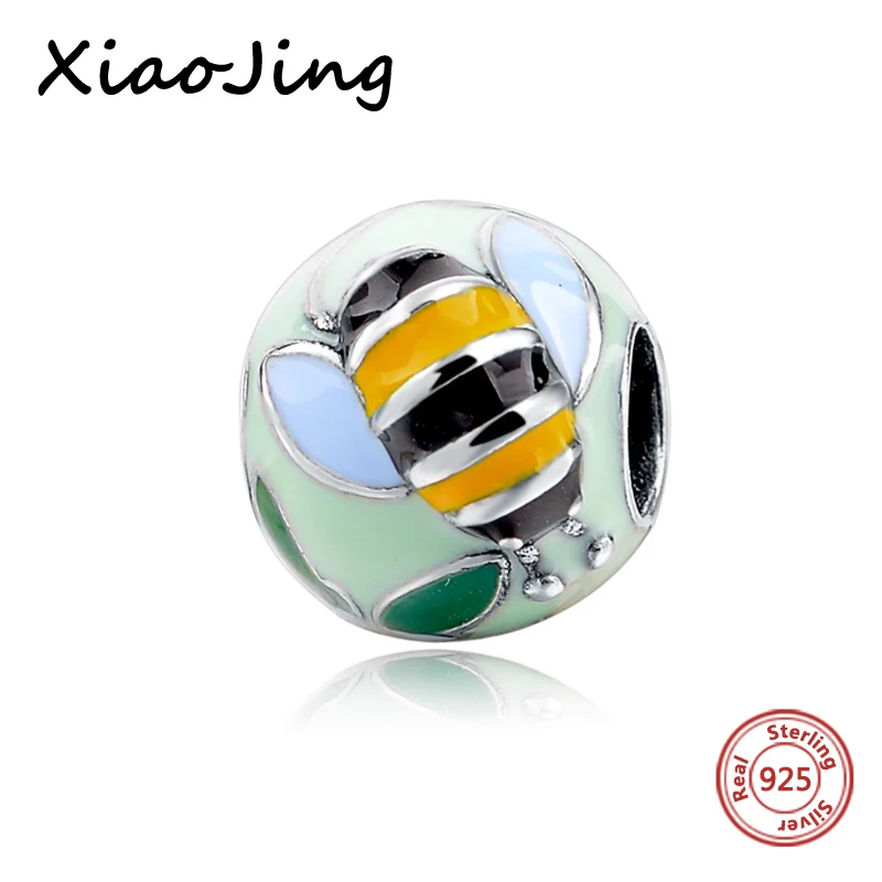 

Charms 925 Sterling Silver Beads Animal Enamel charm fit pandora Bracelet Authentic sterling silver Jewelry for women Gifts