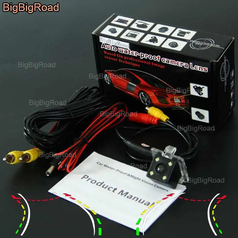 

BigBigRoad Car Intelligent Dynamic Track Rear View Camera Night Vision Backup Reversing Camera For HAVAL H6 2012 2013 2014 2015