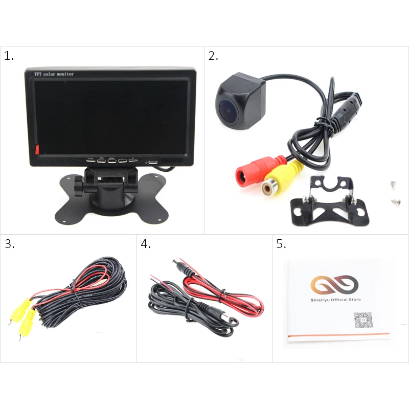 Sinairyu Грузовик система парковки 7 &quot800*480 TFT lcd резервный монитор + HD широкий обзор 170