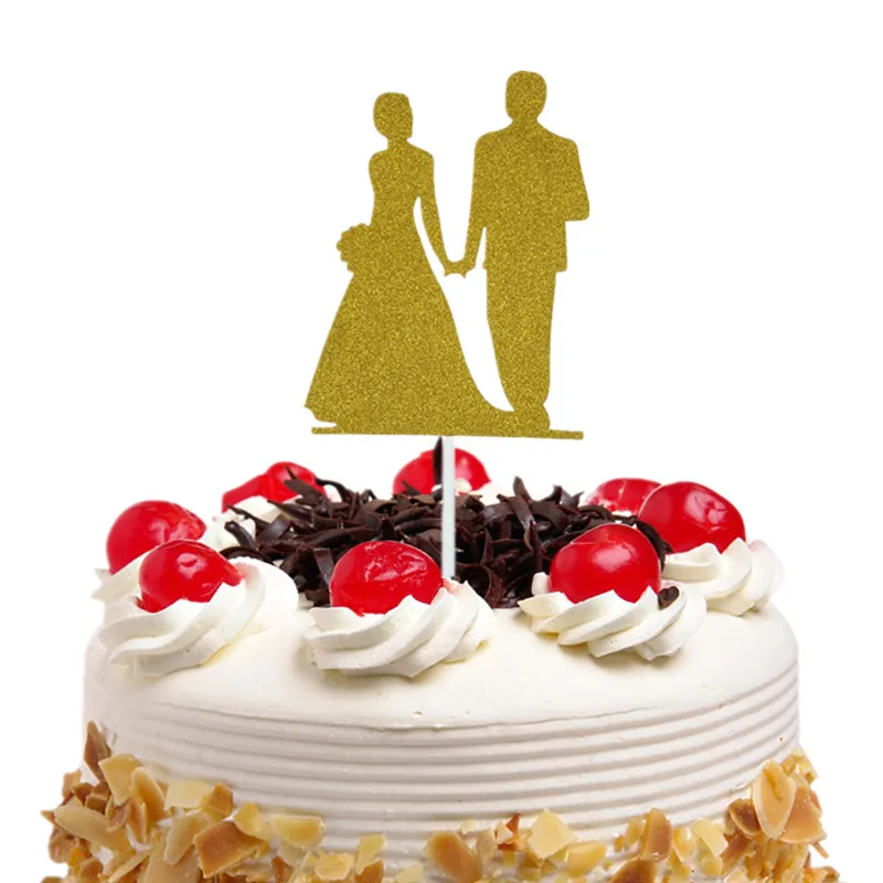 

Cake Toppers Flags Glitter Mr Mrs Kids Birthday Cupcake Topper Wedding Bride Bridegroom Baby Shower Party Baking DIY Xmas Decor