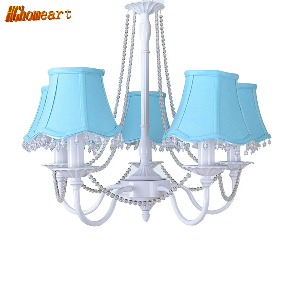 

HGHomeart Modern LED Chandelier Lustre Design Suspension Living Room Chandelier on The Ceiling Blue Lamp Home Lighting