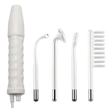 Профессиональный 4 в 1 высокочастотный прыщей акне Электротерапевтическое устройство Антивозрастной уход за кожей электрод стеклянная трубка Электротерапия