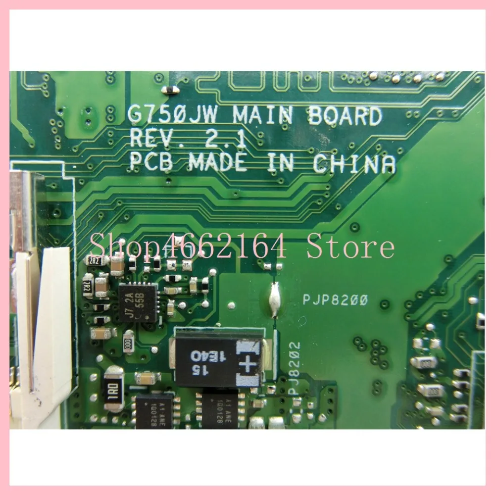 Finest  G750JX / 2D I7-4700CPU Laptop motherboard For ASUS G750JS G750JM G750JW G750JH G750JX G750J G750 No