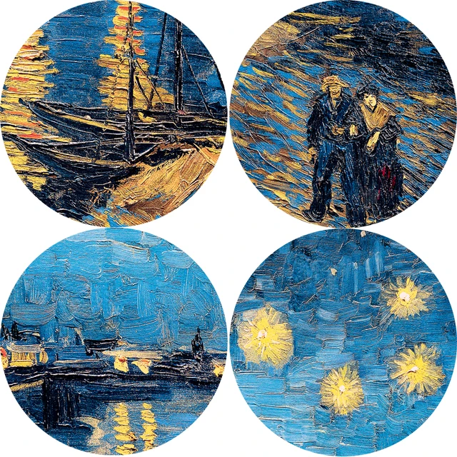 Van Gogh Starry Night Canvas Paintings Replica On The Wall Impressionist Starry Night Canvas Pictures For Living Room Cuadros 5