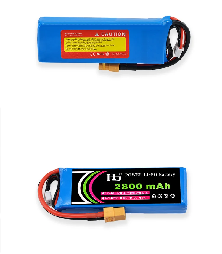 Rc Lipo батарея 11,1 V 2800mAh 40c 3S батарея XT60 разъем для Cheerson CX-20/Wltoys V303/Phantom1