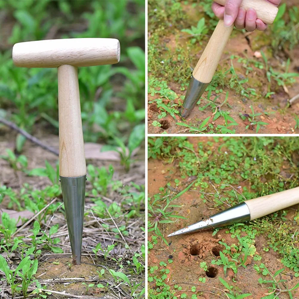 Садовая лопата с эргономичной ручкой для посадки и инструмент для прополки из нержавеющей стали рыхлитель для сада Sow Dibber ручной инструмент