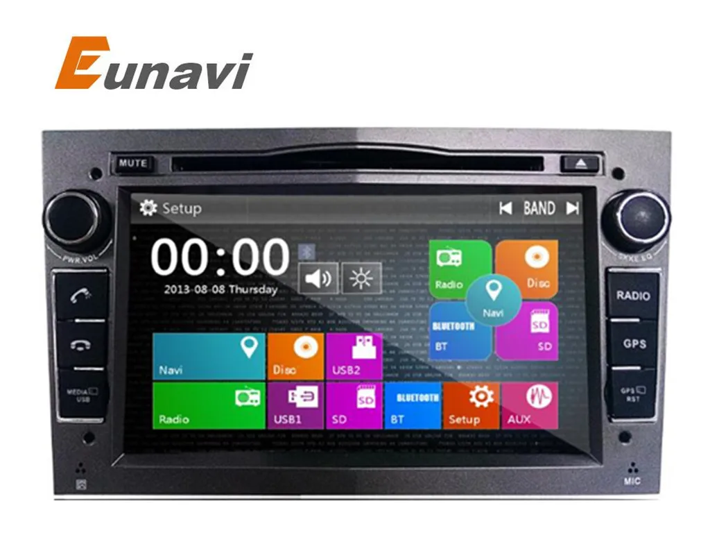 

Eunavi 2 Din Car DVD For Opel Astra Vectra Corsa Meriva Zafira with GPS Navi Bluetooth Radio RDS 3g USB SD Canbus Map gift