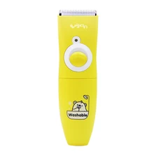 Hair clipper trimmer Kids children Round blade tips protect the skin washable Hairdressing cloth Dry battery