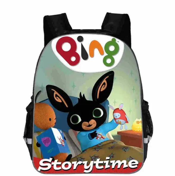 Милые детские школьные рюкзаки для девочек с принтом кролика из мультфильма Бинг рюкзак для мальчиков лучшая Подарочная сумка Детский сад кролик рюкзак для малышей