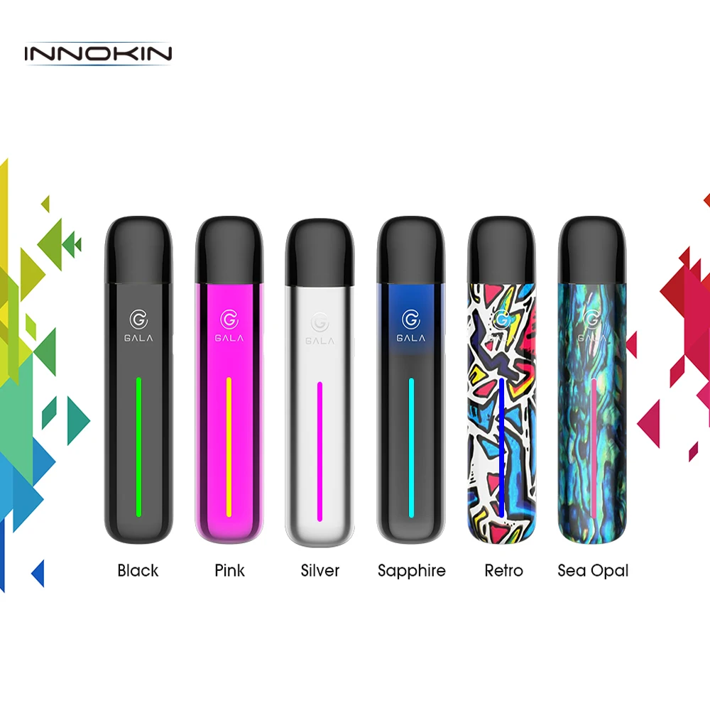 

Original Innokin GALA Pod System 500mAh battery with 2ml cartridge Electronic Cigarette Vaporizer Mesh Coil Vape Kit VS JUSTFOG