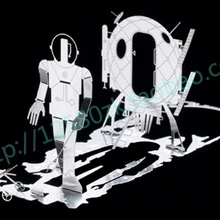 Персонализированные Марс музыка флип 3d вырезанная металлическая карта