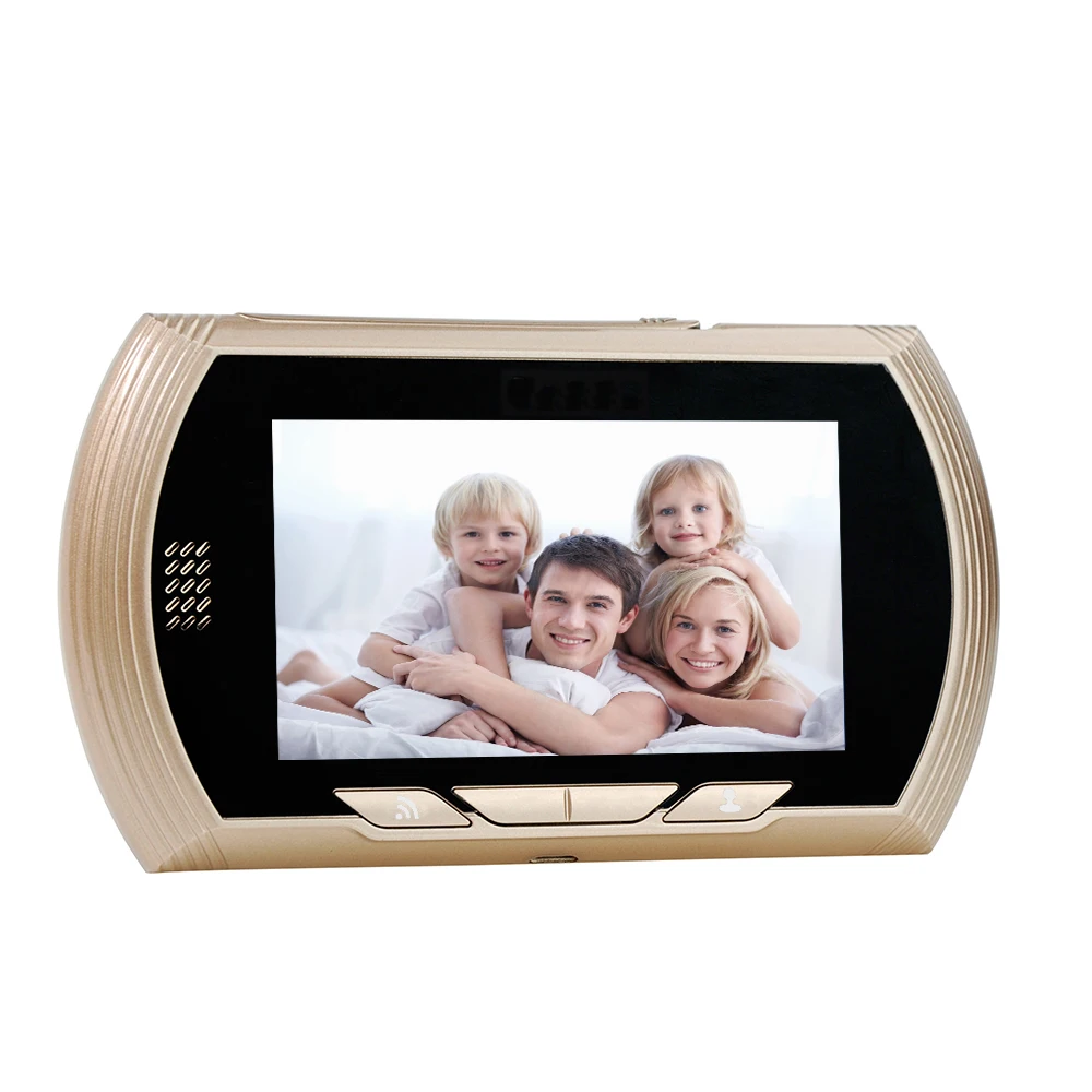 Danmini HD цветной экран умный дверной звонок зритель 4,3 дюймов цифровой дверной глазок зритель камера дверной глаз инфракрасное ночное видение