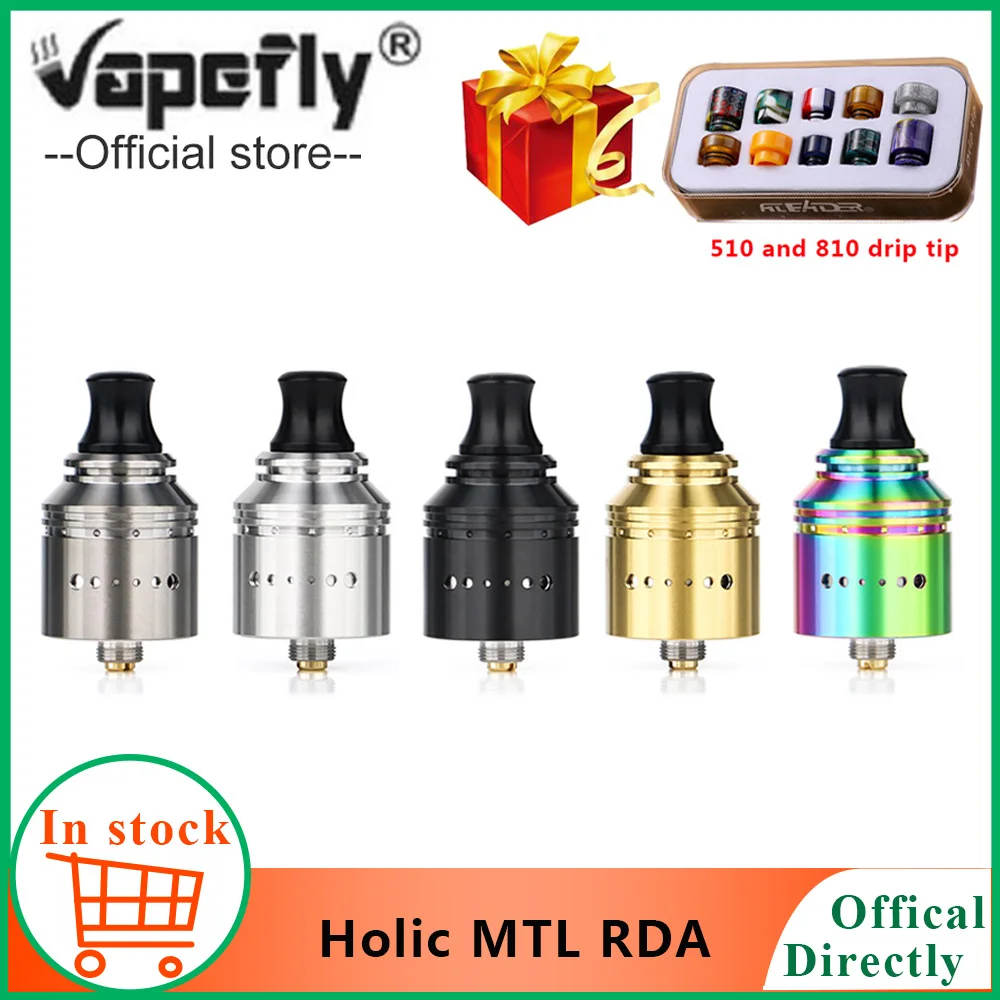 Free gift font b Electronic b font Cigarette RDA Vapefly Holic MTL RDA E Cigarette Single