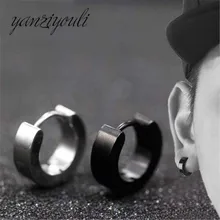 Модные 1 пара крутых мужских сережек в стиле панк из нержавеющей стали для пирсинга, круглые мужские сережки-гвоздики, серебряные ювелирные изделия Oorbellen Kolczyki BOY