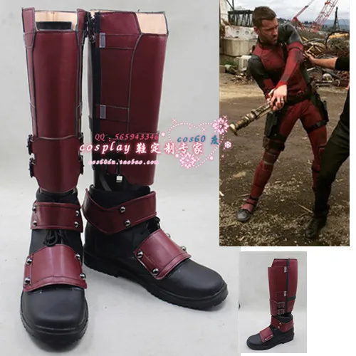 Popular Wading Pools for Adults-Buy Cheap Wading Pools for Adults ... - Deadpool Wade Wilson dead pool boots cosplay shoes(China (Mainland))