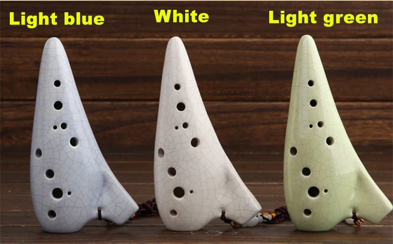 Formato de Rachadura Instrumento de Música Ocarina de 12 Orifícios Alto Chave Flauta Ocarina 12 Folclórica c ac - Image 4