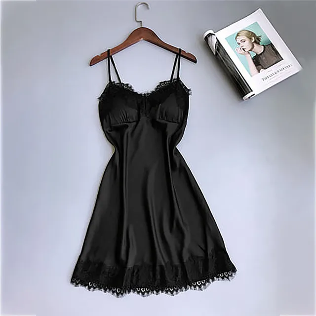 Aliexpress.com : Buy Women Sleepwear Sleeveless Strap Nightwear Lace ...