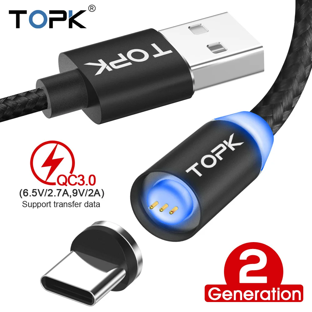 TOPK[10 Pack]1M Cable USB C For Samsung Galaxy S9 S8 Plus One
