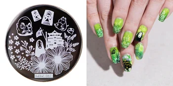 

on sale !!1 lot by 1 piece Nail Stamping Plate Image Transfer Templates Stamp Tool hehe67--Spirited away series Hayao miyazaki