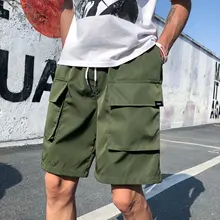 Мужские шорты летний женский Комбинезон спортивный Карманный Модный мужской мягкий крутой свободный уличная одежда