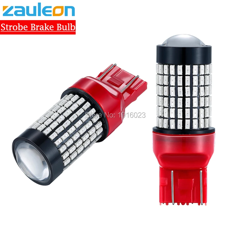 Zauleon 2 шт. T20 7443 W21/5 Вт светодиодный тормозной задний фонарь стробоскоп мигание задний автомобильный сменный светодиодный фонарь