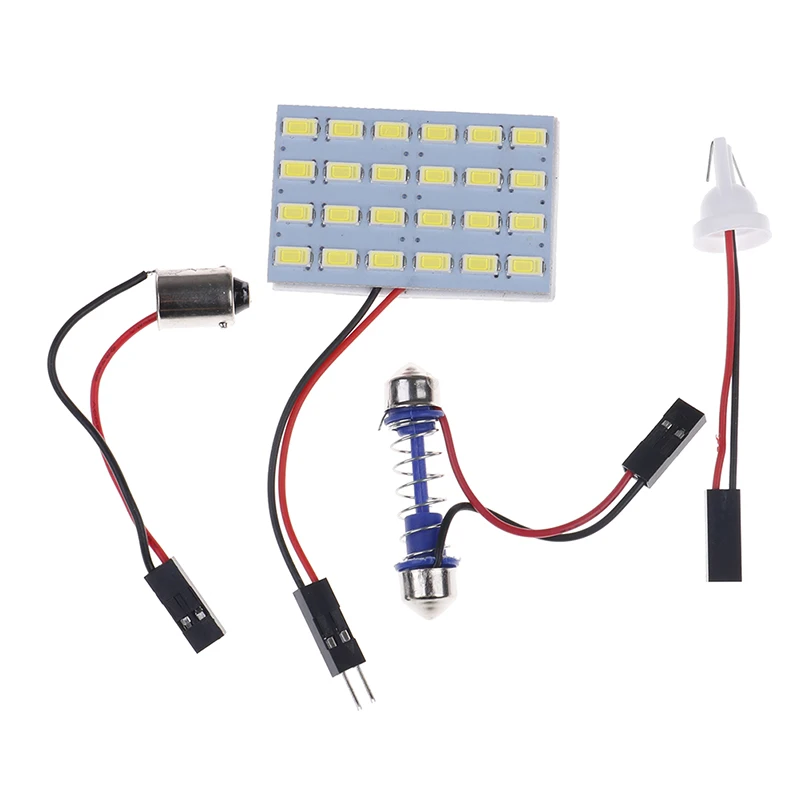 24x 5630 SMD Car Led Vehicle Panel Lamps Auto Interior Reading Lamp Bulb Light Dome Festoon 12v |
