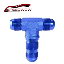 Speedowo-синий AN3/4/6/8/10/12 Алюминий Flare перегородки тройник фитинг apapters Шланг Концевой фитинг высокое качество