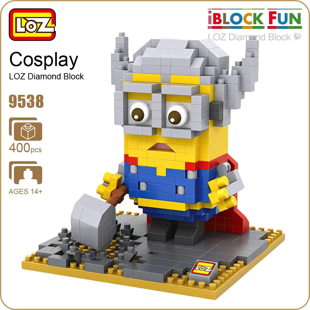 LOZ Diamond Blocks Building Sets For Adults Thor Action Figure font b Toys b font For