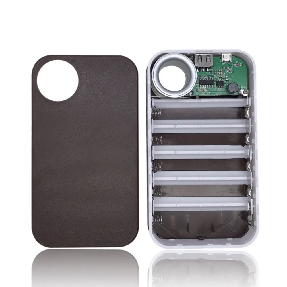 

Diy Power Bank 18650 Battery Case 13000mAh USB Power Bank 5x18650 Battery Charger DIY Box Case Holder For Phonedrop Shipping