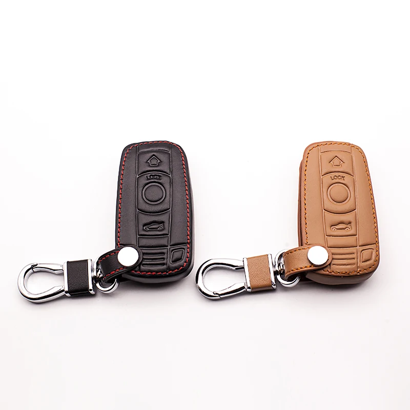 Car styling Top layer Leather Car Key case Cover for BMW 1/3 5series X1 X3 X5 X6 Z4 Smart 3 button remote control protect shell Car styling Top layer Leather Car Key case Cover for BMW 1/3 5series X1 X3 X5 X6 Z4 Smart 3 button remote control protect shell