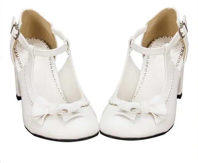 6 Encaje Señora Angelical Imprimir Fiesta Mori Alto Mujer 5 Lolita white Princesa 47 Cm Chica Zapatos De Vestido Negro Bombas Cosplay Tacón 33 Las Mujeres rTYYqnBa