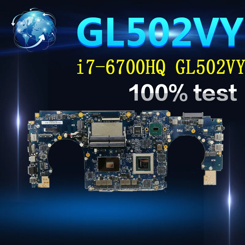 

Amazoon i7-6700HQ GL502VY Motherboard GTX980M/4GB For ASUS GL502 GL502V GL502VY Laptop Mainboard Motherboard test 100% OK
