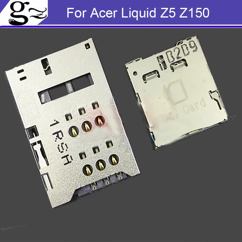 Для Acer Liquid Z5 Z150 Z 5 150 стандартный лоток для Sim-карты + слот Micro полный набор (2 шт.)