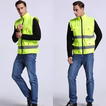 L098 светоотражающий жилет безопасности высокая видимость Мотоцикл предупреждение безопасности жилет Бег Велоспорт жилет