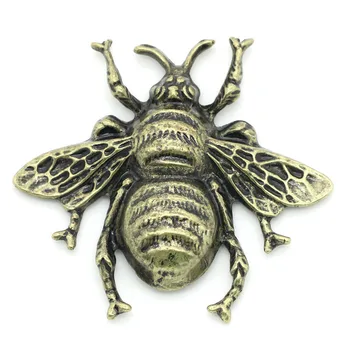 

2016 NEW 5 PCs Embellishments Findings Cabochon Bee Bronze Tone 4cmx3.7cm(1 5/8"x1 4/8") DIY Accessories