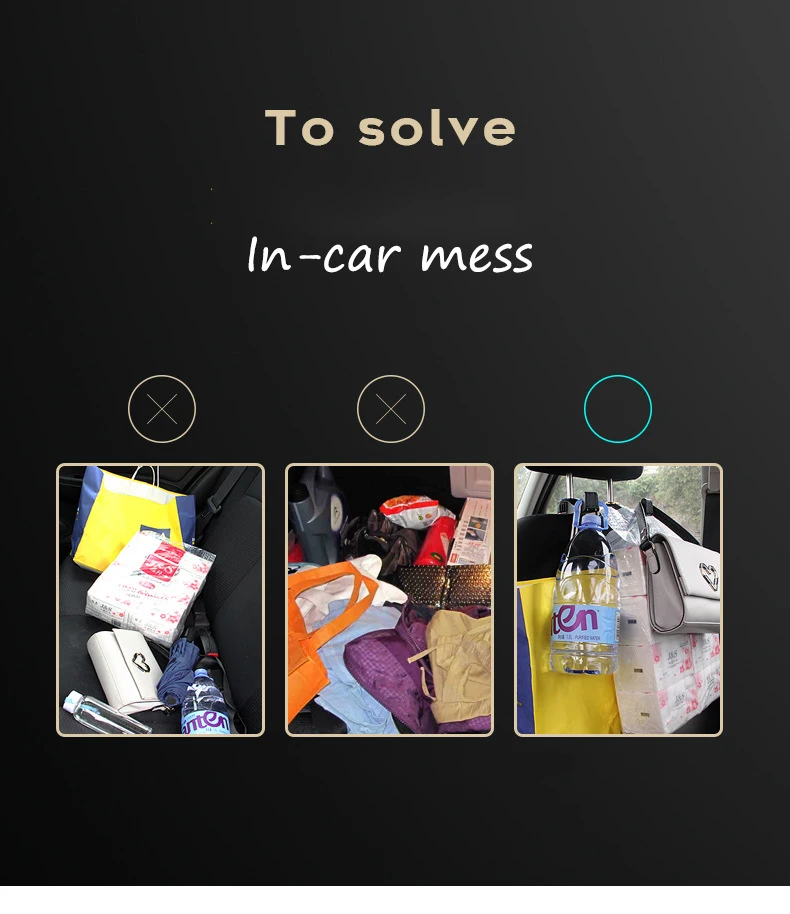 Автомобильный многофункциональный держатель для телефона, автомобильный крючок, креативный задний ряд, подголовник, держатель для смартфона, держатель для телефона