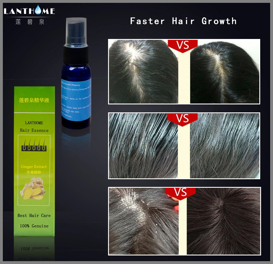 Lanthome Natural Ginger Extract Hair Fast Growth Fiber Spray Hair