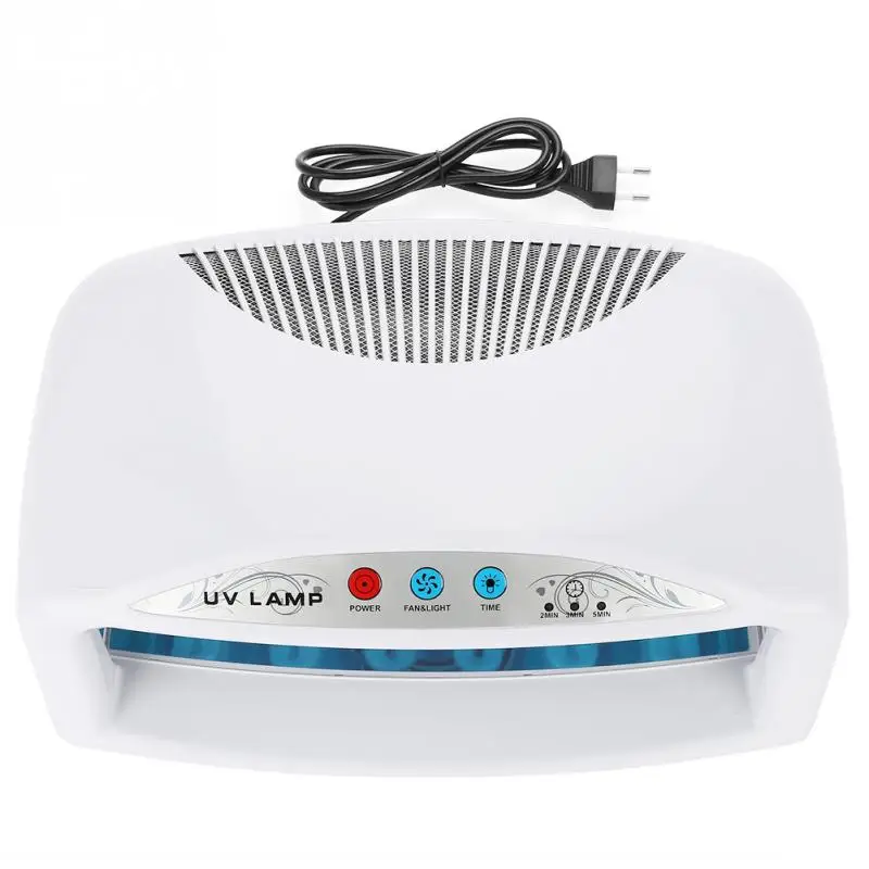 

220V EU Plug 54W UV LED Timing Nail Dryer Lamp with Fan Gel Acrylic Curing Professional Nail Gel Polish Nails Art Manicure Tools