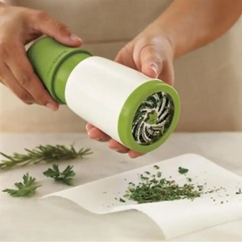 

Stainless steel Manual Herb Mill Grinder Parsley Chopper Shredder Vegetable Cutter Kitchen Tools for Fruit Salad Cooking Gadget