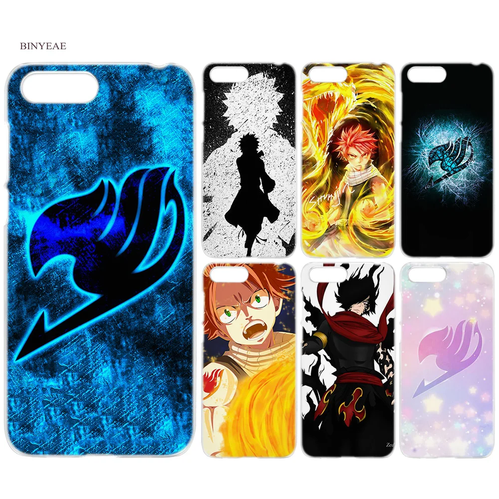 

BINYEAE Fairy Tail Hard Case Cover for Huawei Y6 Y3 Y9 Y7 2018 Honor 10 9 Lite Mini 7S 7C 7A Pro 2017